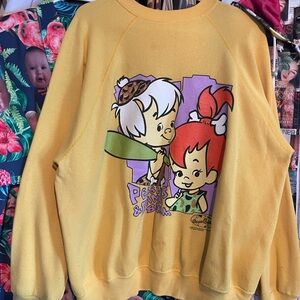 Pebbles & BamBam 1994 Yellow Sweatshirt